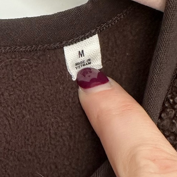 Wilfred Free Sherpa Liner Jacket in Rich Mocha Brown size M - Picture 4 of 6